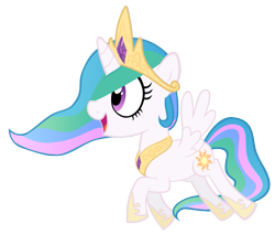 Size: 843x716 | Tagged: safe, artist:datnaro, artist:ekkitathefilly, princess celestia, alicorn, pony, cewestia, cute, cutelestia, filly, happy, solo