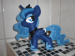 Size: 3264x2448 | Tagged: safe, artist:cavelupa, princess luna, pony, irl, photo, plushie, solo