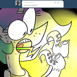 Size: 1000x1000 | Tagged: safe, artist:order border, princess celestia, alicorn, pony, drunk celestia, solo, surreal, tumblr, wat