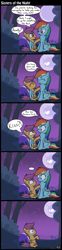 Size: 1324x5343 | Tagged: safe, artist:mrbastoff, princess luna, rainbow dash, scootaloo, alicorn, pegasus, pony, sleepless in ponyville, ..., absurd resolution, comic, eye contact, eyes closed, female, filly, frown, glowing eyes, grin, helmet, hug, lesbian, lidded eyes, looking at each other, luna the shipper, mare, moon, night, now kiss, open mouth, parody, scene parody, scootadash, scootalove denied, shipper on deck, shipping, shocked, silhouette, sitting, smiling, speech bubble, spread wings, stars, trolluna, wide eyes, winghug, wings