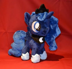 Size: 2184x2075 | Tagged: safe, artist:bitterxtea, princess luna, pony, filly, irl, photo, plushie, solo