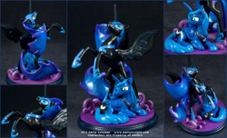 Size: 1336x811 | Tagged: safe, artist:emilysculpts, nightmare moon, princess luna, irl, photo, sculpture, solo