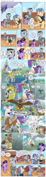 Size: 1200x4512 | Tagged: safe, artist:muffinshire, firefly, princess celestia, twilight sparkle, oc, oc:dizzy star, oc:savoir faire, oc:sergeant thunderhead, alicorn, griffon, pony, comic:twilight's first day, airship, armor, blood, chariot, clothes, comic, cute, dexterous hooves, excited, falling, fight, filly, filly twilight sparkle, flashback, foal, glasses, glowing eyes, magic, muffinshire is trying to murder us, paper bag, royal guard, scar, slice of life, trotting, twiabetes, uniform