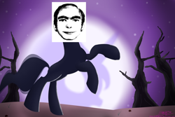 Size: 1050x700 | Tagged: safe, princess luna, the headless horse (character), alicorn, headless horse, pony, dream walker luna, this man