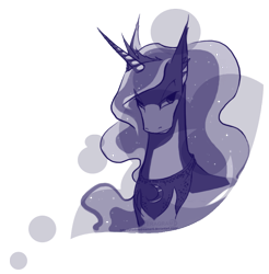 Size: 697x709 | Tagged: safe, artist:shadowdreamer4, princess luna, alicorn, pony, female, horn, mare, simple background, solo, transparent background