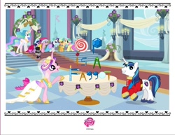 Size: 642x496 | Tagged: safe, princess cadance, princess celestia, shining armor, alicorn, pony, unicorn, mane six, op is a faggot, vulgar, wedding cake creator