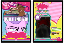 Size: 900x613 | Tagged: safe, diamond tiara, sweetie belle, twilight sparkle, equestria girls, absolutely disgusting, ada wong, image macro, meme, resident evil, text, the ass was fat, the meme that never ends, trading card, wat, xzibit