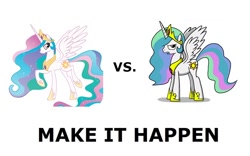 Size: 962x600 | Tagged: safe, princess celestia, alicorn, pony, mentally advanced series, exploitable meme, make it happen, meta, tyrant celestia