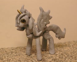 Size: 993x801 | Tagged: safe, princess luna, alicorn, pony, blu-tack, figure, model, s1 luna, sculpture, solo