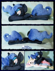 Size: 816x1057 | Tagged: safe, artist:sailorminimuffin, princess luna, irl, photo, plushie, solo