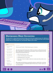 Size: 563x769 | Tagged: safe, princess luna, alicorn, pony, exploitable meme, gamer luna, gamer meme, meme, obligatory pony, thq, tv meme