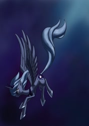 Size: 1736x2456 | Tagged: safe, artist:dannylim86, princess luna, alicorn, pony, female, horn, mare, simple background, solo