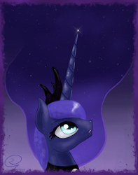 Size: 1500x1902 | Tagged: safe, artist:mrdaviez, north star, princess luna, alicorn, pony, polaris, solo