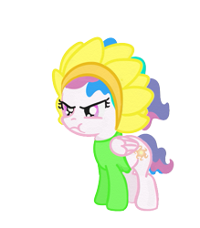 Size: 467x533 | Tagged: safe, artist:evetssteve, princess celestia, alicorn, pony, cewestia, clothes, costume, filly, solo, sunflower