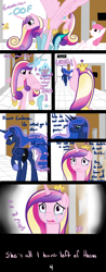 Size: 900x2300 | Tagged: safe, artist:russiankolz, princess cadance, princess luna, alicorn, pony, comic, youngest immortal