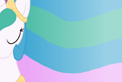 Size: 1200x800 | Tagged: safe, artist:yumi-and-zb, princess celestia, alicorn, pony, eyes closed, flag, solo, windswept mane