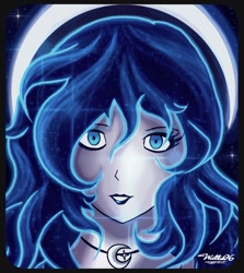 Size: 950x1066 | Tagged: safe, artist:willisninety-six, princess luna, close-up, humanized, solo