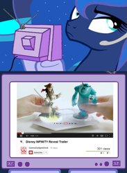 Size: 563x769 | Tagged: safe, princess luna, alicorn, pony, disney infinity, exploitable meme, gamer luna, meme, tv meme