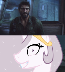 Size: 1920x2124 | Tagged: safe, princess celestia, human, joel, princess molestia, the last of us