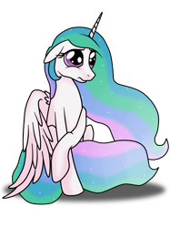 Size: 1235x1653 | Tagged: safe, artist:aimeelovesu, princess celestia, alicorn, pony, cute, cutelestia, solo