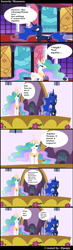 Size: 1900x6516 | Tagged: safe, artist:django, princess celestia, princess luna, alicorn, pony, comic, evabriged, russian