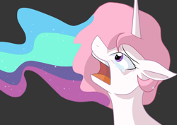 Size: 1754x1240 | Tagged: safe, artist:derpsonhooves, princess celestia, alicorn, pony, crying, sad, solo, transformation