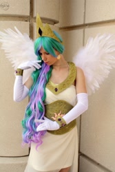 Size: 1280x1920 | Tagged: safe, artist:hanari502, princess celestia, human, cosplay, irl, irl human, photo, solo