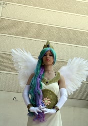 Size: 1280x1825 | Tagged: safe, artist:hanari502, princess celestia, human, cosplay, irl, irl human, photo, solo