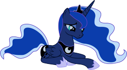 Size: 7670x4241 | Tagged: safe, artist:snipernero, princess luna, alicorn, pony, absurd resolution, sad, simple background, solo, transparent background, vector