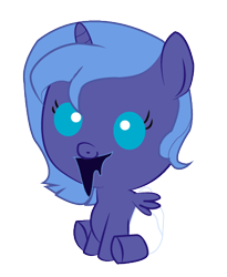 Size: 376x458 | Tagged: safe, artist:convoykaiser, princess luna, alicorn, pony, baby, baby pony, diaper, filly, foal, simple background, solo, transparent background, woona