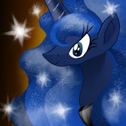 Size: 894x894 | Tagged: safe, artist:biohex, princess luna, alicorn, pony, bust, portrait, solo