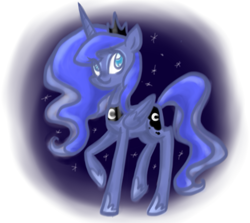 Size: 743x662 | Tagged: safe, artist:purple-skittlez, princess luna, alicorn, pony, female, horn, mare, simple background, solo, white background