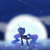 Size: 4800x4800 | Tagged: safe, artist:nekoangel0214, princess luna, alicorn, pony, absurd resolution, moon, reflection, shooting star, solo