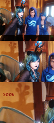 Size: 960x2160 | Tagged: safe, princess luna, queen chrysalis, changeling, changeling queen, human, cosplay, god tier, homestuck, irl, irl human, john egbert, photo, phponycon 2013