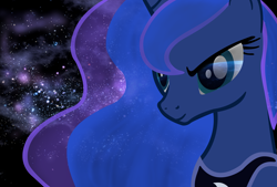 Size: 3600x2430 | Tagged: safe, artist:spyro0and0cynder, princess luna, alicorn, pony, bust, portrait, solo, wallpaper