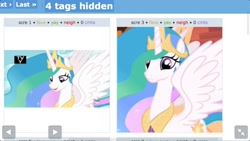 Size: 1136x640 | Tagged: safe, princess celestia, alicorn, pony, exploitable meme, juxtaposition, juxtaposition win, meme