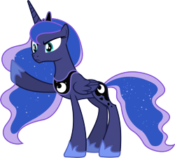 Size: 3387x3062 | Tagged: safe, artist:90sigma, princess luna, alicorn, pony, .svg available, absurd resolution, simple background, solo, svg, transparent background, vector