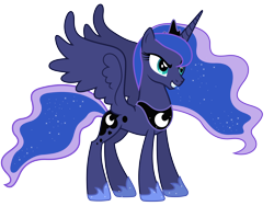 Size: 4800x3600 | Tagged: safe, artist:90sigma, princess luna, alicorn, pony, absurd resolution, simple background, solo, svg, transparent background, vector