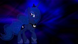 Size: 1920x1080 | Tagged: safe, artist:thegreatfrikken, princess luna, alicorn, pony, female, horn, mare, solo, wallpaper