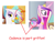 Size: 817x623 | Tagged: safe, derpibooru import, edit, edited screencap, screencap, gilda, princess cadance, queen chrysalis, alicorn, changeling, changeling queen, griffon, pony, a canterlot wedding, griffon the brush off, fake cadance