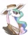 Size: 865x1080 | Tagged: artist needed, source needed, safe, princess celestia, alicorn, pony, hat, necklace, pimp, pimplestia, solo