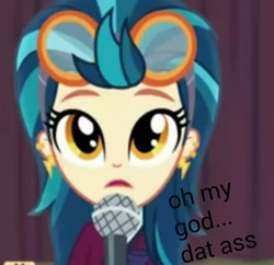 Size: 960x929 | Tagged: safe, edit, edited screencap, screencap, indigo zap, equestria girls, friendship games, dat butt, meme, oh my god, omg, solo, the ass was fat