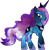 Size: 583x600 | Tagged: safe, artist:zoiky, princess luna, alicorn, pony, female, horn, mare, simple background, solo