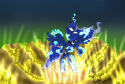 Size: 3000x2000 | Tagged: safe, artist:paulyt7, princess luna, alicorn, pony, female, horn, mare, simple background, solo