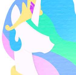 Size: 1280x1270 | Tagged: safe, artist:pinkamenadash, princess celestia, alicorn, pony, minimalist, simple background, solo, vector, white background