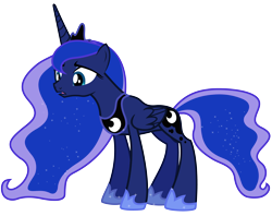 Size: 4800x3800 | Tagged: safe, artist:90sigma, princess luna, alicorn, pony, simple background, solo, transparent background, vector