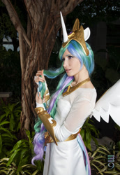 Size: 825x1200 | Tagged: safe, artist:littlekiddens, princess celestia, human, cosplay, irl, irl human, photo, solo