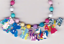 Size: 570x395 | Tagged: safe, artist:oseweverything, big macintosh, derpy hooves, princess cadance, princess celestia, princess luna, shining armor, zecora, alicorn, earth pony, pony, unicorn, zebra, bracelet, male, photo, stallion