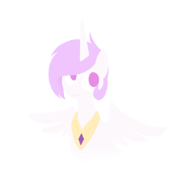 Size: 1067x1067 | Tagged: safe, artist:cw, princess celestia, alicorn, pony, alternate hairstyle, female, mare, minimalist, short hair, simple background, solo, transparent background, vector