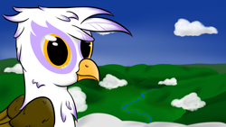 Size: 1920x1080 | Tagged: safe, artist:abaddon41, derpibooru import, gilda, griffon, scenery